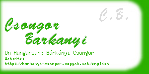 csongor barkanyi business card