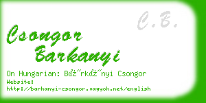 csongor barkanyi business card